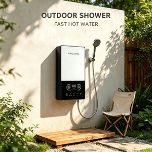 <span class=keywords><strong>Chauffe</strong></span>-<span class=keywords><strong>eau</strong></span> électrique instantané mural HAILIJING 5500W, écran tactile double affichage, classe IPX4, vente en gros OEM - Product Image 4