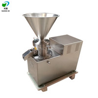 Moulin colloïdal industriel en acier inoxydable Machine de fabrication de beurre de cacahuète, d'arachide et de cacao, de houmous d'arachide et de sésame