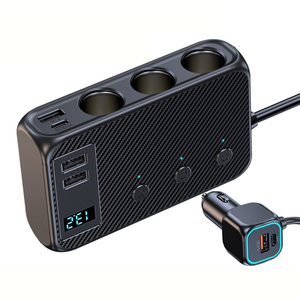 Chargeur de voiture multifonction rapide 38W One Tow Three 3 en 1 télescopique pour carte SD, carte SIM, 12-24V QC3.0 - Product Image 6