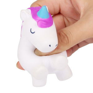 Unicorn <b>Squishy</b> Toy Pu Material Slow Rebound Fidget Toy For Kids 2 To 4 Years Unisex - Product Image 2
