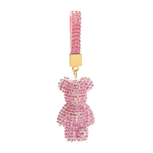 Lux diamant strass accessoires décoration jolie fille petit ours suspendu corde porte-clés gobelet tasse tasse voiture sac téléphone pendentifs - Product Image 5