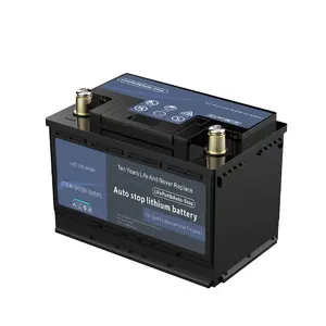 Tiefzyklus-Autobatterie universell 12 V 105 Ah CCA1155 austauschbare Bleisäure-Lithium-Eisen LiFePO4 Auto-Start-Stop-Lithiumbatterie