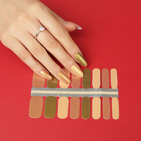 Nouvelles Décorations d'Ongles 3D UV Japonaises en Forme de Cœur Scintillant, Autocollants Adhésifs pour Ongles, Couverture Complète, Vernis à Ongles, Décoration Nail Art