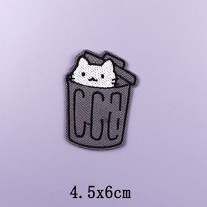 Cartoon Rainbow <b>Cat</b> Embroidered Iron on Patches <b>for</b> <b>Clothes</b> Custom Factory High Quality DIY Animal Applique - Product Image 6