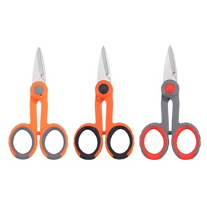 Pinheng Electrician Shears Stainless Steel Wire Cutter Gray Orange Versatile Household Industrial Use - Product Image 3