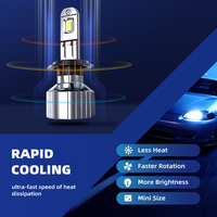 Éclairage automobile H7 LED, feux de croisement/route, feux antibrouillard, température de couleur 6500K, angle de faisceau 270°, 42W, étanche IP67, nouvelle fixation universelle