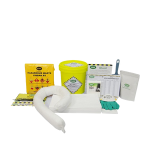 Kit de detención de derrames de aceite SABER duradero de 15 litros con cubo, kit selectivo de limpieza de emergencia con cubo para talleres y fugas de maquinaria - Product Image 1