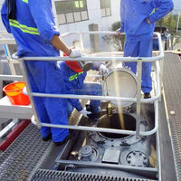 Plate-forme d'échelle mobile pliable en acier inoxydable échelles portables télescopiques pour l'inspection de l'eau carburant réservoir de gaz