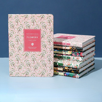 A6A5 Fleur Main Ledger Étudiant Journal Creative Notes Portable Calendrier Livre