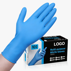 Gants en nitrile jetables XINGYU 12 mil à <span class=keywords><strong>manchette</strong></span> longue, résistants, sans poudre, avec grip micro-texturé, pour usage industriel - Product Image 1