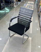Chaise de visite en maille, ergonomique et confortable, en métal, pour réunion de bureau, vente en gros, haute qualité