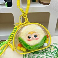 Pochette de présentation transparente pour figurines, mini étui en PVC pour jouets blind box, anti-poussière, portable, porte-clés, breloque, cadeau