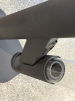 Poêle fusée de cheminée à granulés de conception moderne en acier au carbone à installation indépendante pour une utilisation en extérieur