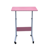 Bureau d'ordinateur portable convertible en métal contemporain, pliable et réglable, pour la maison, le bureau et la chambre