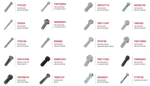 AGCO MF2270 pour New Holland Presses Pièces détachées pour machines agricoles 5000030X1 HEXAGON FLANGE LOCK NUT for Case New Product - Product Image 4