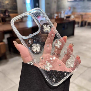 เคสเรซิ่นอีพ็อกซี่ลายผีเสื้อหลากสีสไตล์ INS สำหรับ iPhone 17 Pro Max ป้องกันเต็มรูปแบบ สำหรับ iPhone 16 Pro/15/13 เคสกันกระแทก - Product Image 2