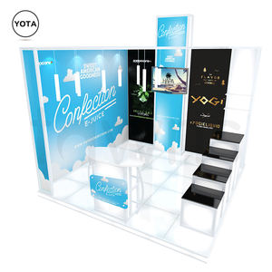 Tawns 10ftトレードショースラット壁コーナーブースバックライト付き受付アルミフレーム再利用可能軽量 - Product Image 2