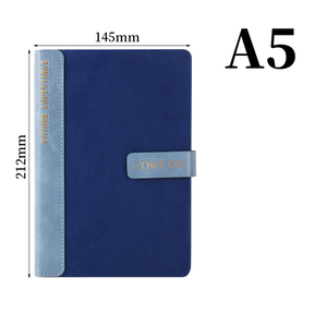 Regalos de reuniones de negocios A4 cuero PU con cinta láctea con Power bankcustom printedlay flatcustomizable simplificado - Product Image 3