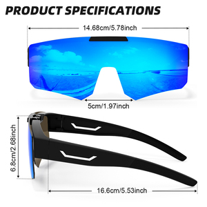 <span class=keywords><strong>Gafas</strong></span> <span class=keywords><strong>de</strong></span> Sol Deportivas <span class=keywords><strong>Polarizadas</strong></span> con Diseño Abatible, Montura TR90, Lentes <span class=keywords><strong>de</strong></span> PC con Protección UV400, Ligeras, para Ciclismo, Running y Actividades al Aire Libre - Product Image 2