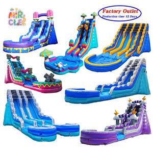 Toboggans de parc aquatique gonflables personnalisés pour adultes, <span class=keywords><strong>structure</strong></span> de jeu aquatique commerciale géante pour parc d'attractions, prix de gros - Product Image 3