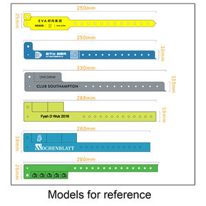 Pulsera médica barata con logotipo personalizado, pulseras de plástico de vinilo impermeables para eventos de hospital de una sola vez - Product Image 4