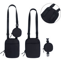 Hete Verkoop Waterdichte Verstelbare Mobiele Telefoon Tas Kleine Enkele Schouder Crossbody Tas Met Verwijderbare Sleutelzak Portemonnee