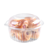 Boîtes d'emballage pour pâtisserie en plastique jetables écologiques de 8 oz, 12 oz, 16 oz, 24 oz, 32 oz, recyclables en PET, contenants pour gâteaux