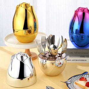ชุดช้อนส้อมสแตนเลส 410 รุ่น Mood Egg ของ New Tableware ประกอบด้วยช้อนกาแฟ ส้อมผลไม้ 12 ชิ้น บรรจุในกล่องของขวัญรูปดอกกุหลาบสุดหรู - Product Image 3