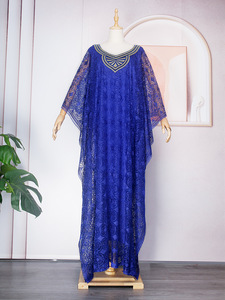 Ensemble <span class=keywords><strong>3</strong></span> <span class=keywords><strong>Pièces</strong></span> Dashiki Robes Africaines pour Femmes Printemps Été, Longue Robe Musulmane avec Intérieur et Foulard, Vêtements Africains - Product Image 3