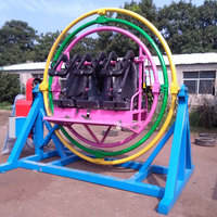 6 sièges UK Trainer Trailer Chair Human Gyroscope Amusement Rides à vendre