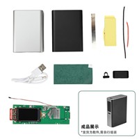 Écran couleur TFT de 0.96 pouces Affichage numérique 21700 Boîte de batterie 22.5W Module de charge rapide Kit de batterie externe bricolage