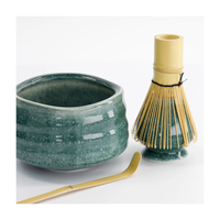 Kit de matcha en porcelaine de style japonais personnalisé OEM, bol à matcha en céramique chawan, fouet, ensemble de matcha vert