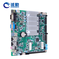 Stock complet de carte mère Mini ITX Intel 8e génération Celeron J4125 1LAN 6Com DDR4 2 * LVDS carte mère industrielle pour distributeur automatique