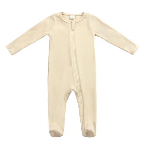 ชุดรอมเปอร์ผ้าฝ้ายเต็มตัวมีซิปเสื้อผ้าเด็กแรกเกิด - Product Image 4