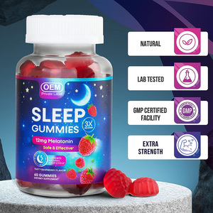 Gomitas de melatonina para dormir orgánicas de Etiqueta Privada, gomitas de vitaminas para dormir mejor, gomitas veganas - Product Image 2