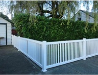Clôture en vinyle pour ferme équestre, 6x8, 3 rails, facile à assembler, panneau de clôture de jardin en PVC pas cher avec poteau