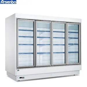Arsenbo超市冷藏水果蔬菜展示开放式冰箱冰箱展示多层冰箱