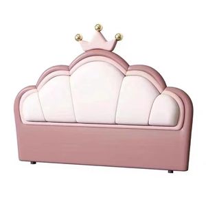 Popolare dolce disegno Hart testa del letto per le ragazze tessuto di velluto a forma di corona dura testiera per il letto dei bambini - Product Image 6