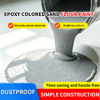 Peinture liquide de granit à effet marbre, auto-nivelante, époxy, à forte adhérence, de haute qualité, avec sable coloré, conforme RoHS, pour sols