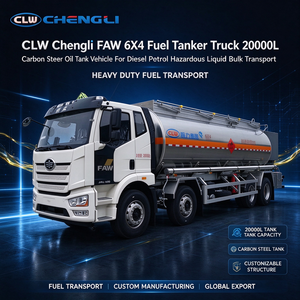 Camion-citerne FAW 6X4 25³ avec réservoir de carburant de 25 000 L en acier au carbone pour le transport de diesel, d'essence et de liquides dangereux en vrac - Product Image 3
