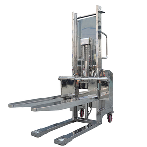 Ss304 Roestvrijstalen Elektrische Stapelaar Hefmachine 1 Ton 3 Meter Heftruck Stapelaar Semi-Elektrische Palletstapelaar - Product Image 1