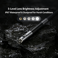 Endoscope articulé bidirectionnel USB-C D100, outils d'inspection des égouts étanches IP67, caméra d'inspection industrielle compatible avec IPh Android
