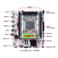 Motherboard Intel X99 M-ATX Terbaru DDR3 Quad Channel RAM LGA2011-3 Gaming USB3.0 SATA M.2 NVME untuk PC Desktop