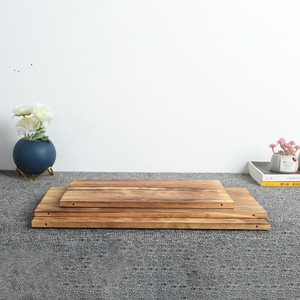 Tablas de Madera Maciza 50cmx15cmx1cm Acabado Pino Quemado Estilo Rústico Para Muebles y Armarios - Product Image 4