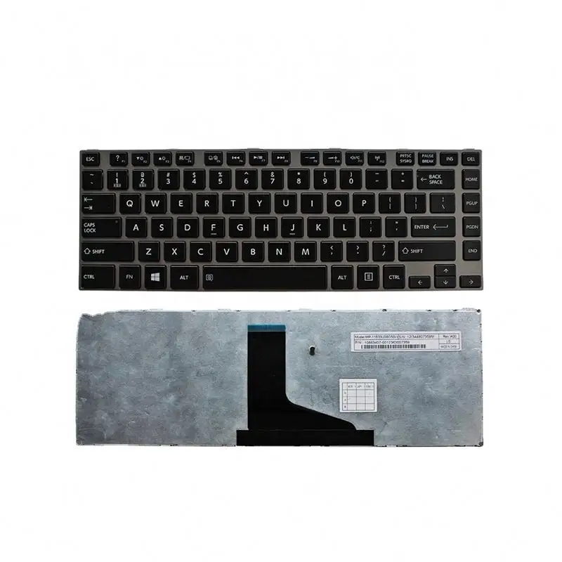 Keyboard laptop kualitas tinggi AS baru untuk Toshiba C845