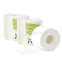Papier toilette personnalisé en pulpe de bambou 100% naturelle, échantillon gratuit en gros