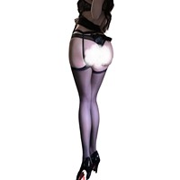 Collants pour femmes sexy en maille ultra-fine à jambe haute, argentés scintillants, noirs nacrés, transparents, en spandex/nylon, longueur entière