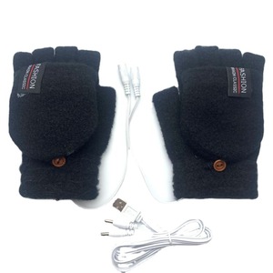 <b>USB</b> <b>Heated</b> Fingerless Gloves Adjustable Thermostat Overheat Protection Winter Hand Warmers for Indoor Outdoor Use - Product Image 3
