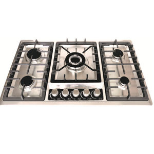 China Alat Dapur 5 <span class=keywords><strong>Burner</strong></span> Stainless Steel Kompor Tanam Bulit-in Kompor Gas Produsen - Product Image 1