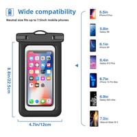 Best-seller TPU pour Airbag Gonflable Étanche Sac de Téléphone Portable Amazon Top Pick pour Outdoor Adventures Rafting iPhone Oppo